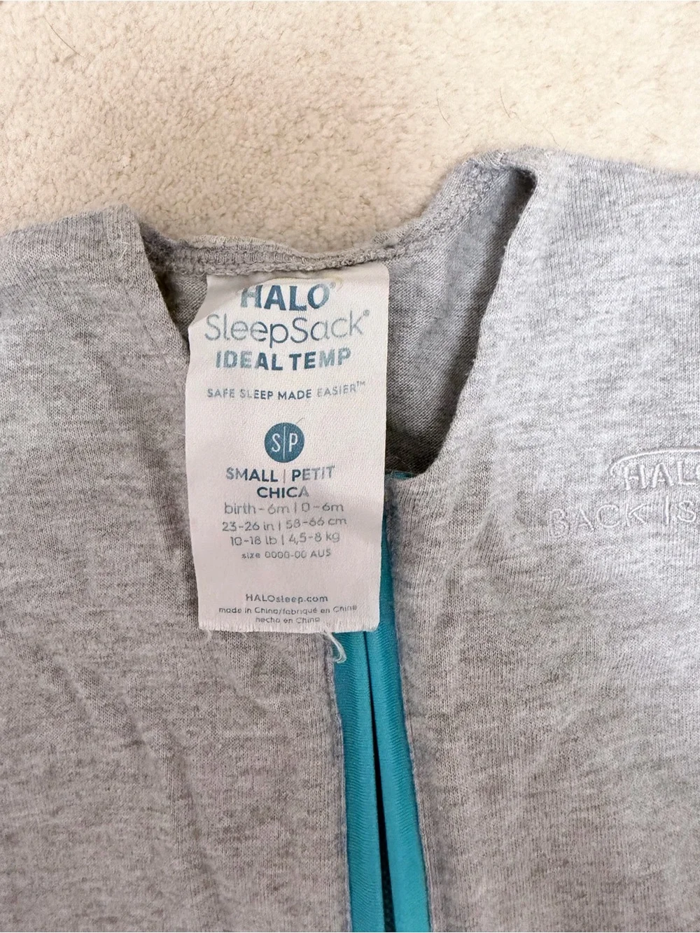 HALO Ideal Temp Sleep Sacks in Navy and Gray (2)